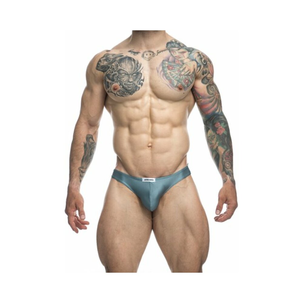 MaleBasics JUSTIN + SIMON Classic Bikini Metal Green L