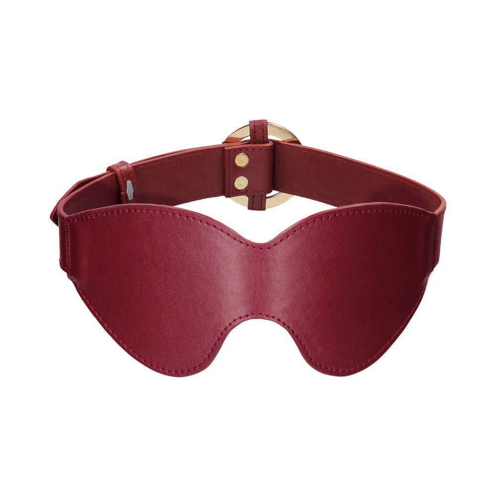 Ouch! Halo Eye Mask Blindfold Burgundy - Fantasies Boutique