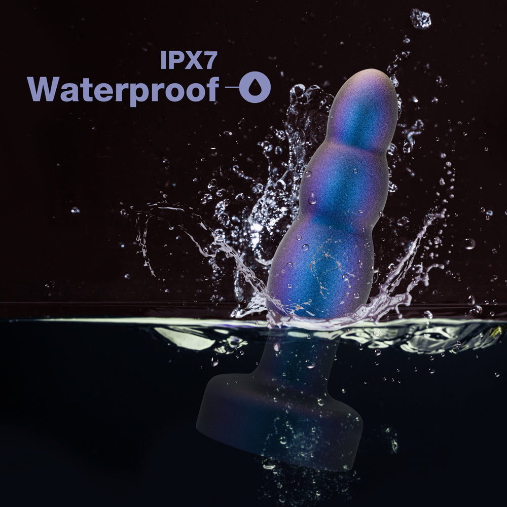 Anal Adventures Matrix Kinetik Plug with Remote Space Age Blue - Fantasies Boutique