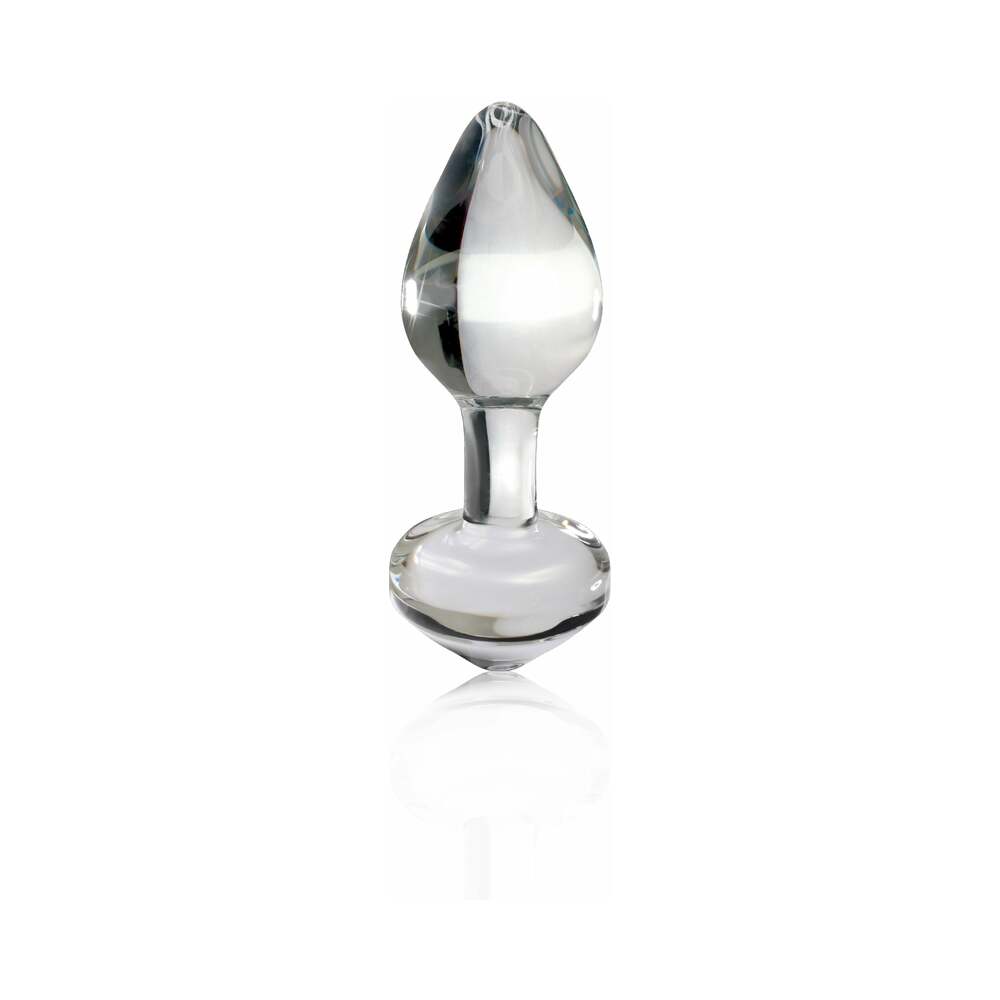 Icicles No. 44 Glass Anal Plug 3.25 in. Clear