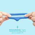 b-Vibe Flex Ring Drip Silicone C-Ring Blue