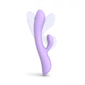 Love to Love Bunny & Clyde Rechargeable Tapping Rabbit Silicone Vibrator Viva Mauve - Fantasies Boutique