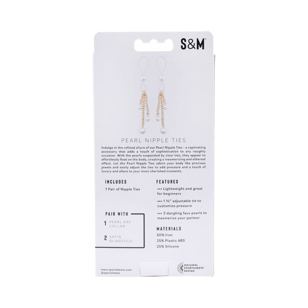 Sportsheets Sex & Mischief Pearl Nipple Ties - Fantasies Boutique