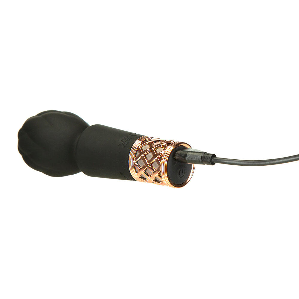 Pillow Talk Secrets Pleasure Rechargeable Clitoral Vibrator Wand Black - Fantasies Boutique