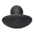 Curve Toys Rooster Rumbler Vibrating Silicone Anal Plug Medium Black - Fantasies Boutique