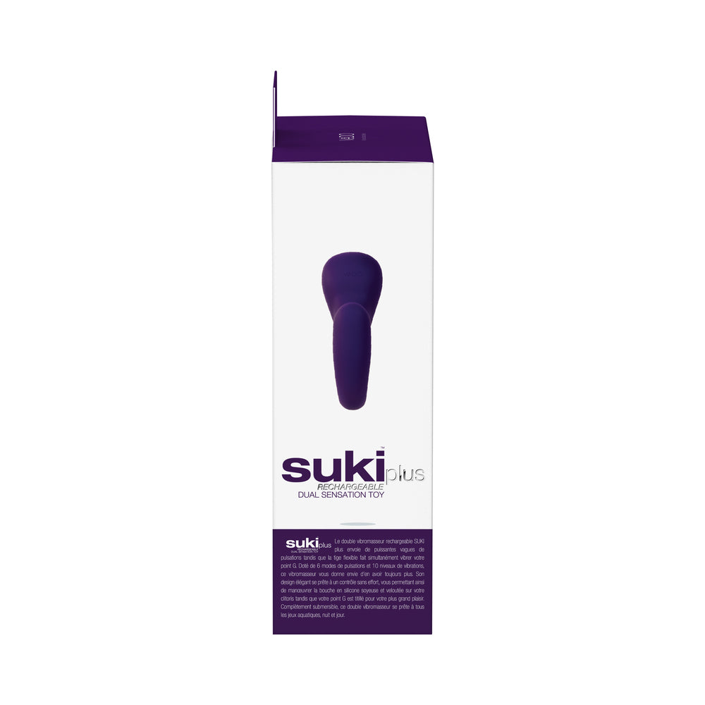 VeDO Suki Plus Rechargeable Dual Sonic Vibe Deep Purple - Fantasies Boutique