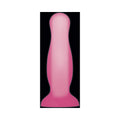 Evolved Luminous Glow in the Dark Dual Density Silicone Anal Plug Clear/Pink Small - Fantasies Boutique