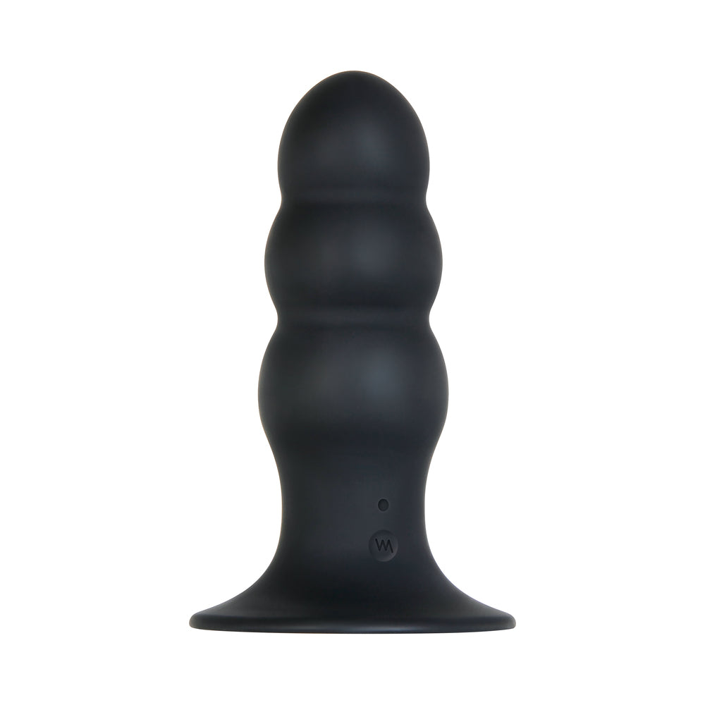 Evolved Kong Rechargeable Remote-Controlled Vibrating Silicone Anal Plug Black - Fantasies Boutique