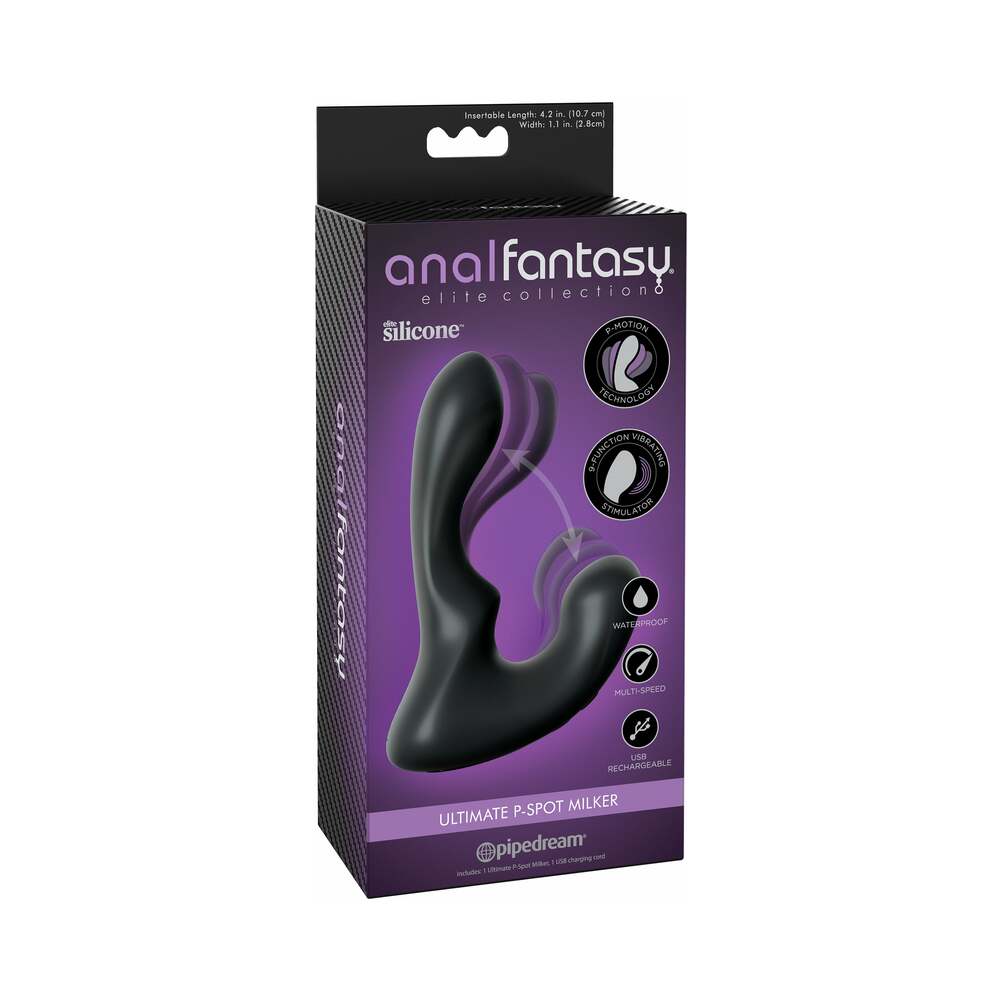 Pipedream Anal Fantasy Elite Collection Ultimate P-Spot Milker Black - Fantasies Boutique