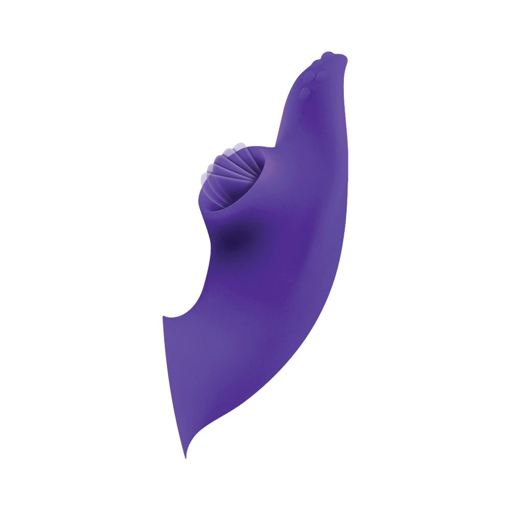 Evolved Lick Me Rechargeable Dual Entry Triple Stimulation Silicone Vibrator Purple - Fantasies Boutique