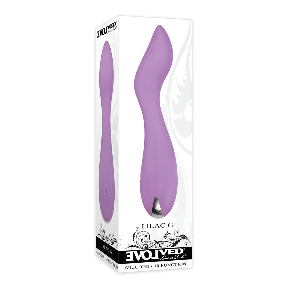Evolved Lilac G Rechargeable Silicone G-Spot Vibrator Purple - Fantasies Boutique