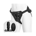 Vac-U-Lock Supreme Harness With Vibrating Plug Black - Fantasies Boutique