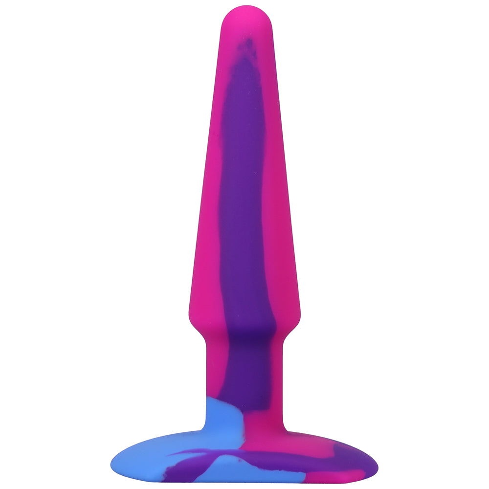 A-Play Groovy 5 in. Silicone Anal Plug Berry - Fantasies Boutique