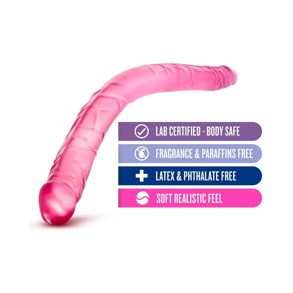 Blush B Yours 16 in. Double Dildo Pink - Fantasies Boutique