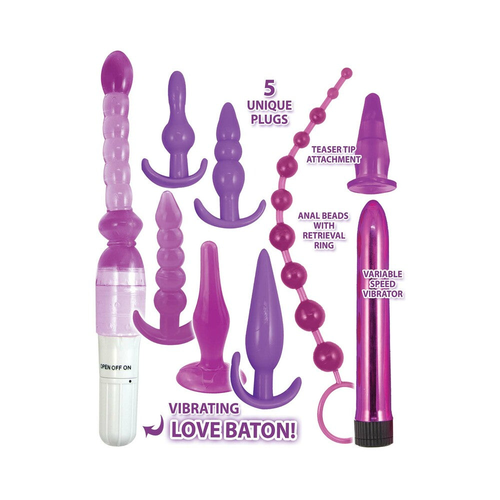 Purple Elite Collection Supreme Anal Play Kit Purple - Fantasies Boutique