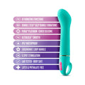 Aria Flirty AF Silicone G-Spot Vibrator Teal - Fantasies Boutique