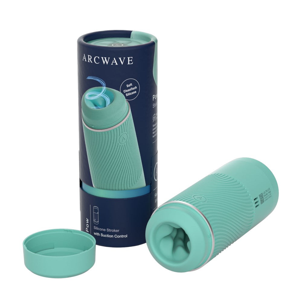 Arcwave Pow Silicone Stroker with Suction Control Mint - Fantasies Boutique