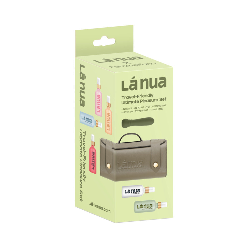 La Nua Gift Bag 2 Ultra Bullet + 100Ml Mist Toy Cleaner + 100Ml Strawberry Coconut Lube - Fantasies Boutique