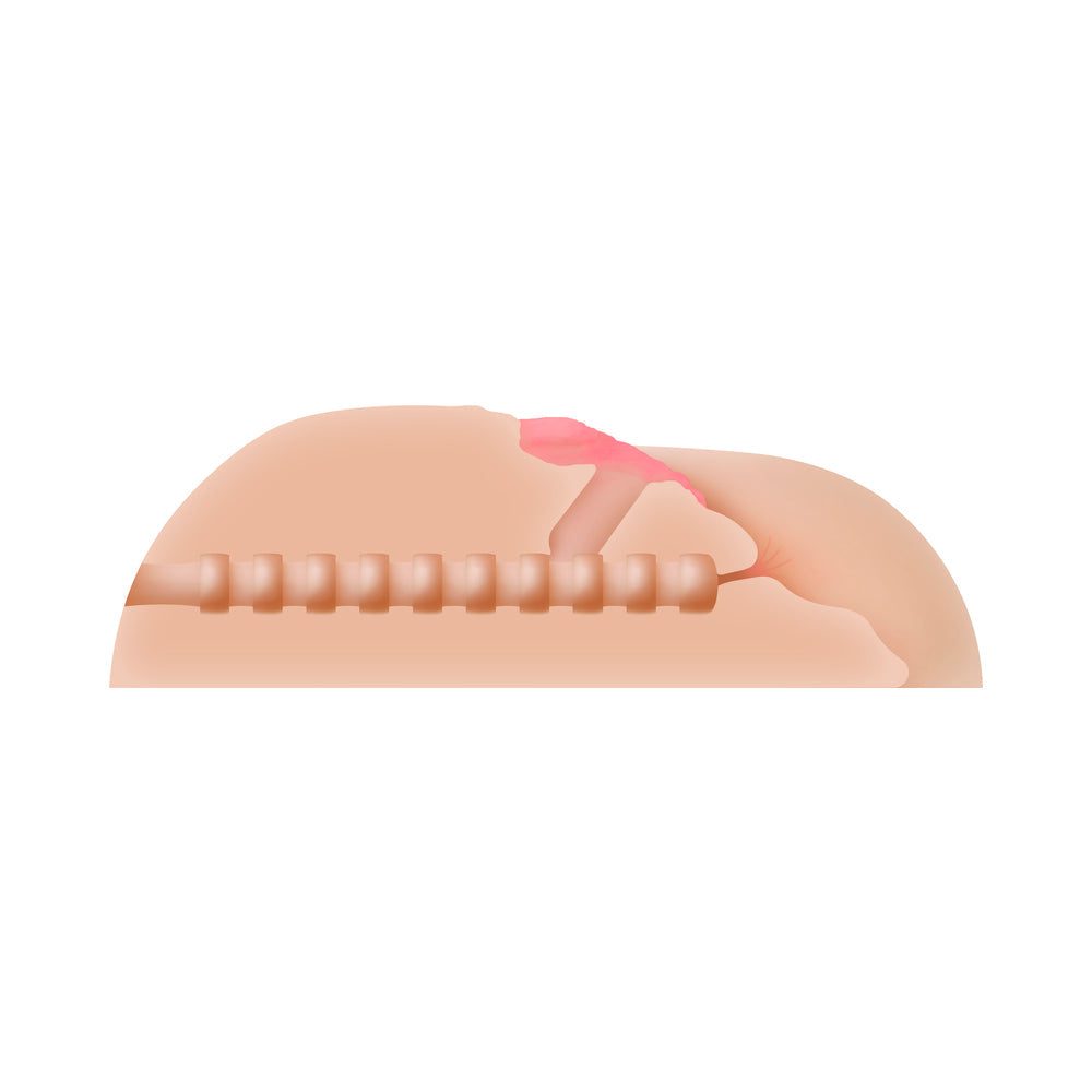 Zero Tolerance Kendra Lust Life Size Dual Entry Stroker Beige - Fantasies Boutique