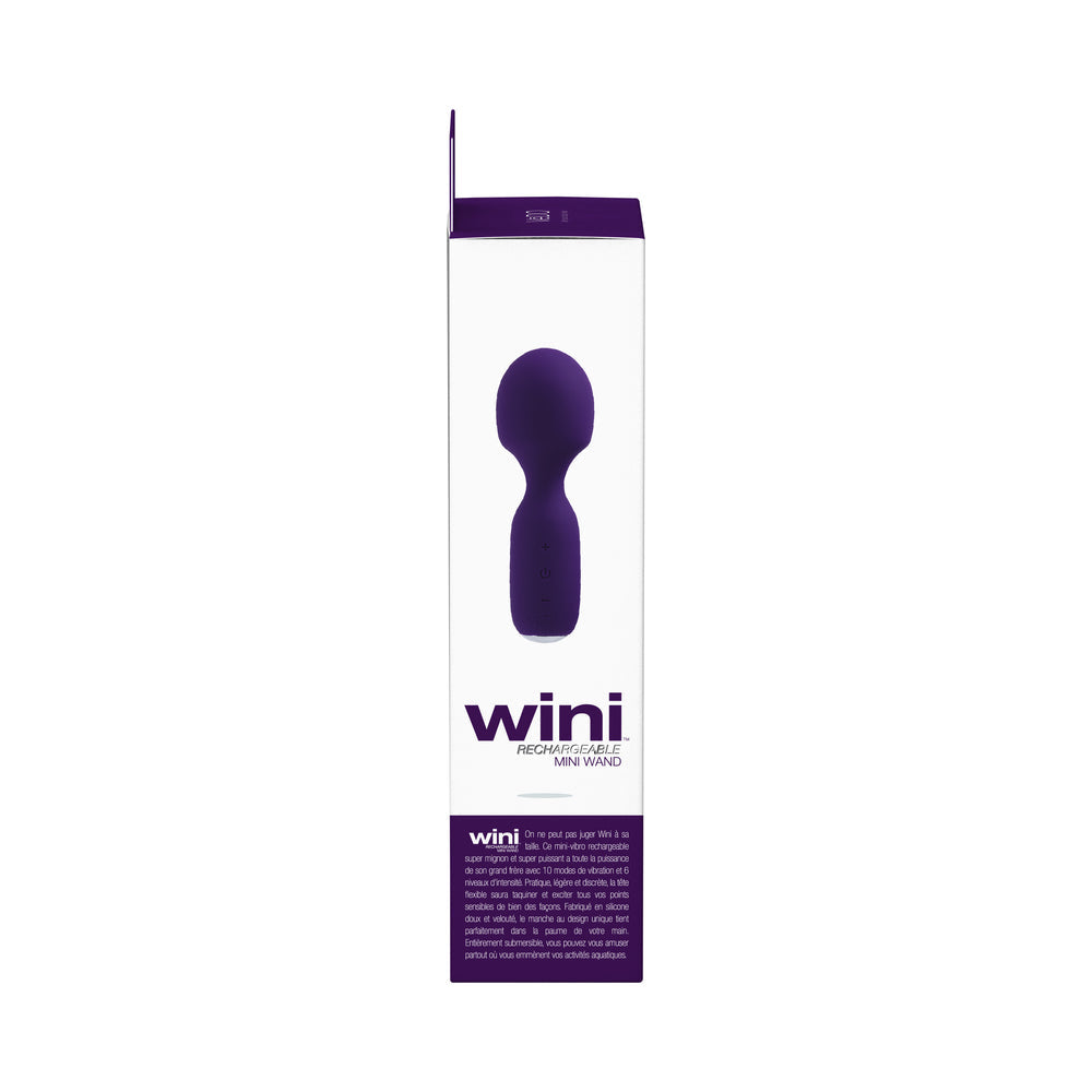 Vedo Wini Rechargeable Mini Wand Deep Purple - Fantasies Boutique