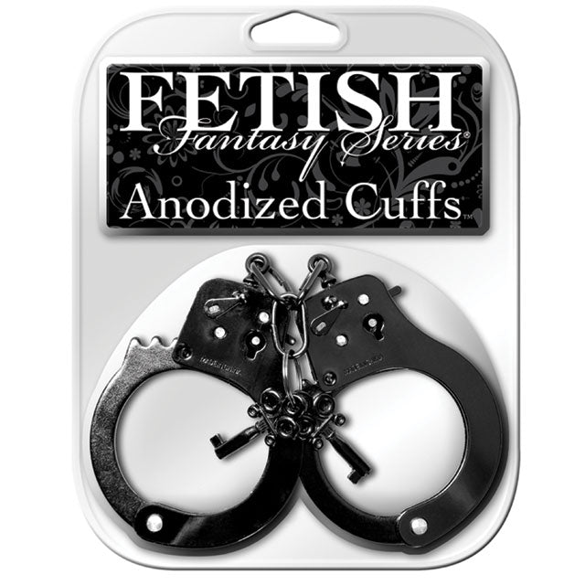 Fetish Fantasy Series Anodized Cuffs Black - Fantasies Boutique