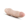 Dr. Skin Vibe 7 Realistic 8.5 in. Vibrating Dildo Beige - Fantasies Boutique