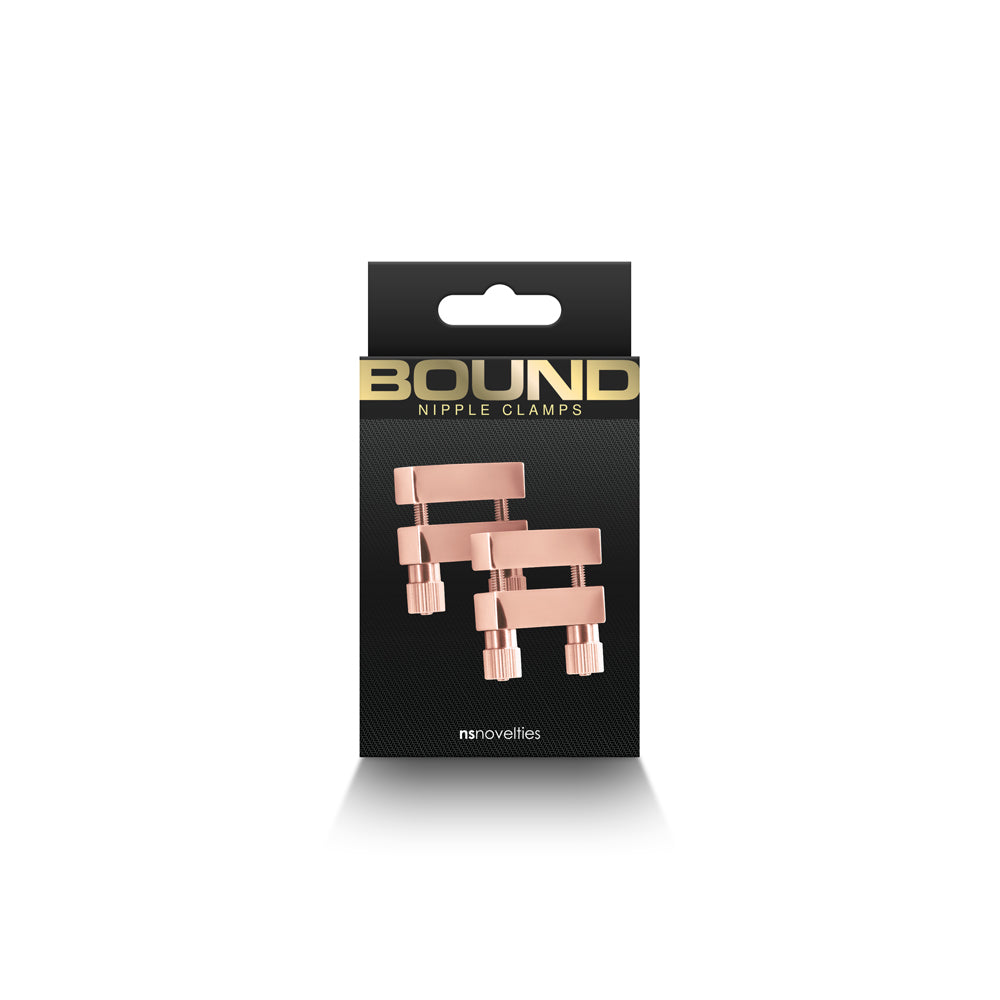 Bound Nipple Clamps V1 Rose Gold - Fantasies Boutique