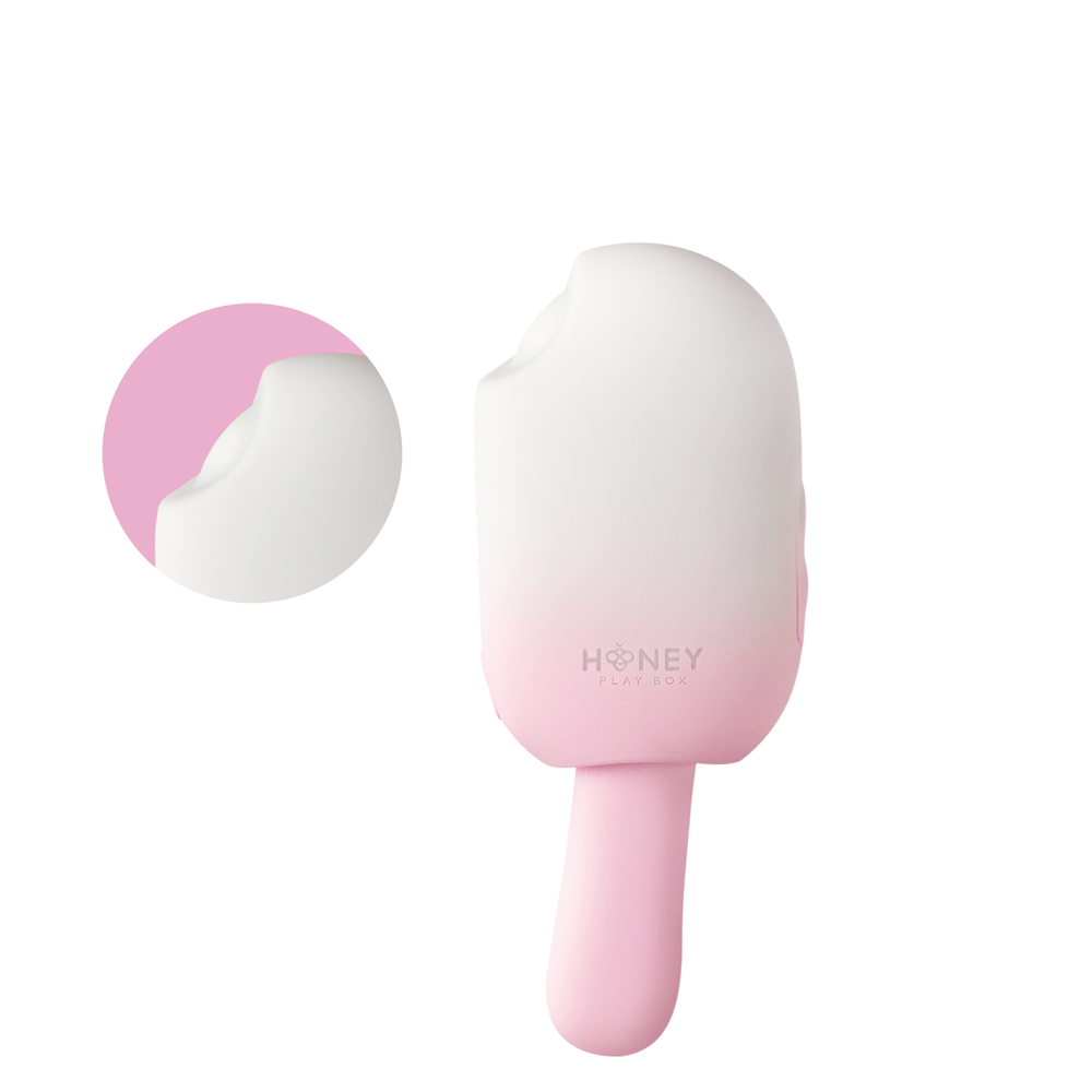 Honey Play Box Bite Me Sucking Tapping & Vibrating Cream Pop Stimulator - Fantasies Boutique