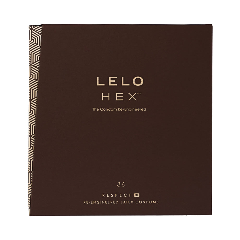 LELO HEX Respect XL Lubricated Latex Condoms 36-Pack - Fantasies Boutique