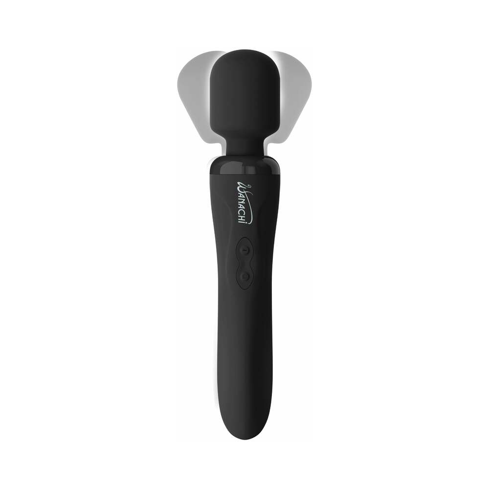 Wanachi Body Recharger Rechargeable Silicone Wand Vibrator Black - Fantasies Boutique
