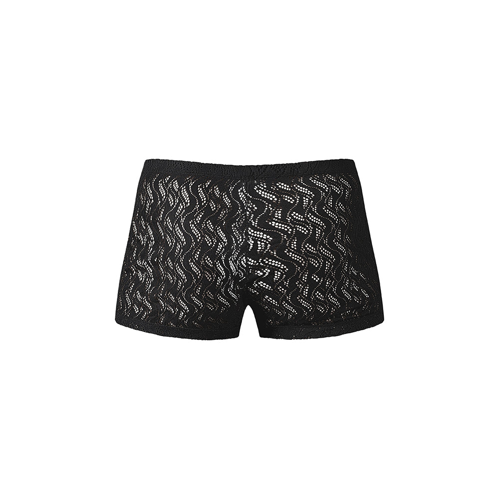 Male Power Ripple Pouch Short Black M