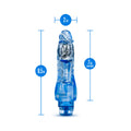 Naturally Yours Fantasy Vibe Realistic 8.5 in. Vibrating Dildo Blue - Fantasies Boutique