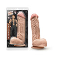 Hung Rider Trigger Realistic 8.5 in. Dildo with Balls Beige - Fantasies Boutique