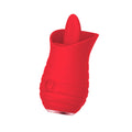 Luv Inc Tv08 Tongue Flickering Vibrator Rechargeable Silicone Clitoral Stimulator Red - Fantasies Boutique