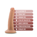 Dr. Skin Plus Realistic 5 in. Triple Density Posable Dildo Beige