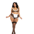 Dreamgirl Very Sheer Mesh Maid-Themed Bedroom Costume OSQ - Fantasies Boutique