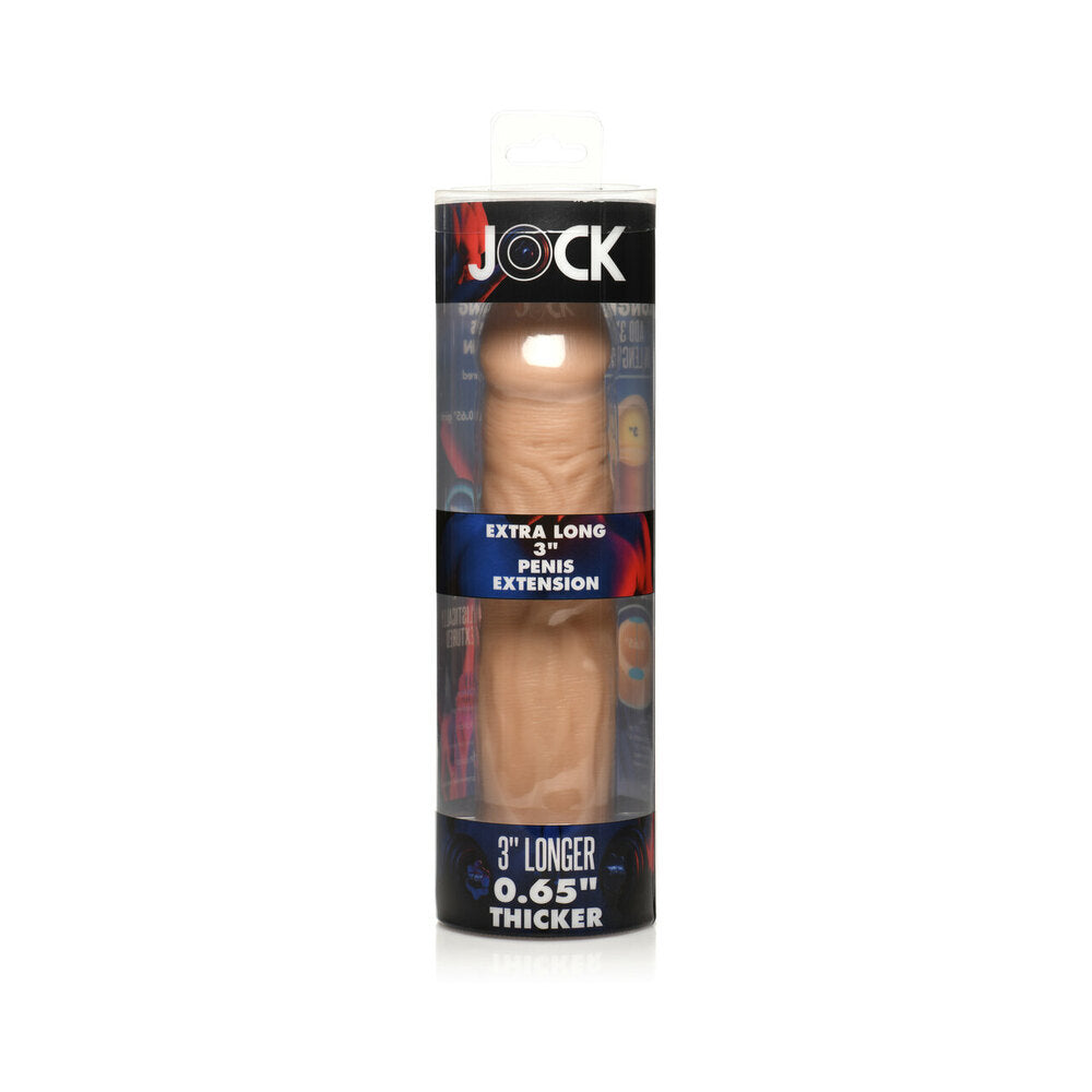 Jock Extra Long Penis Extension Sleeve 3 in. Light - Fantasies Boutique