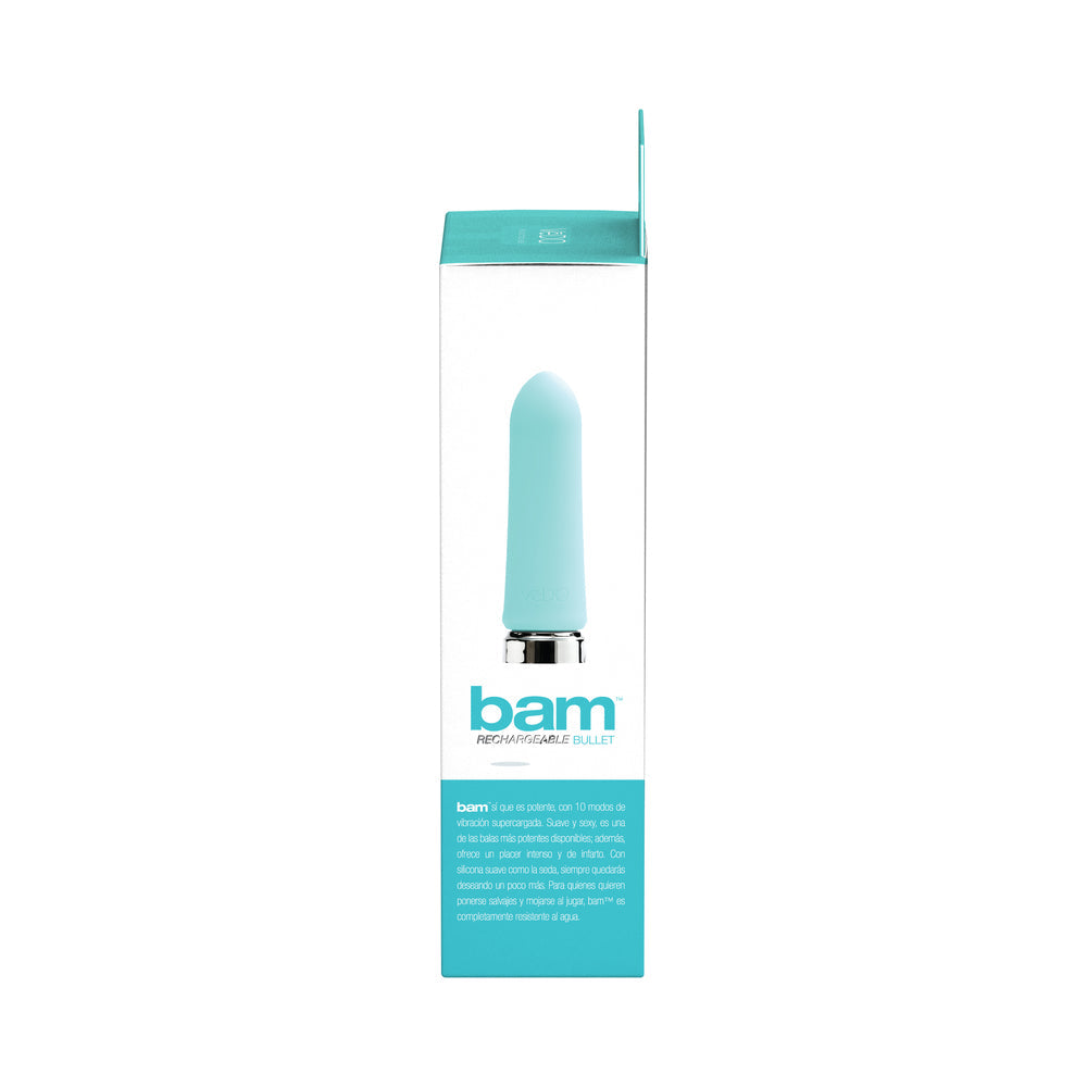 VeDO Bam Rechargeable Bullet - Tease Me Turquoise