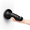 b-Vibe Krush 9.5 in. Curved & Ribbed Dildo with Suction Cup