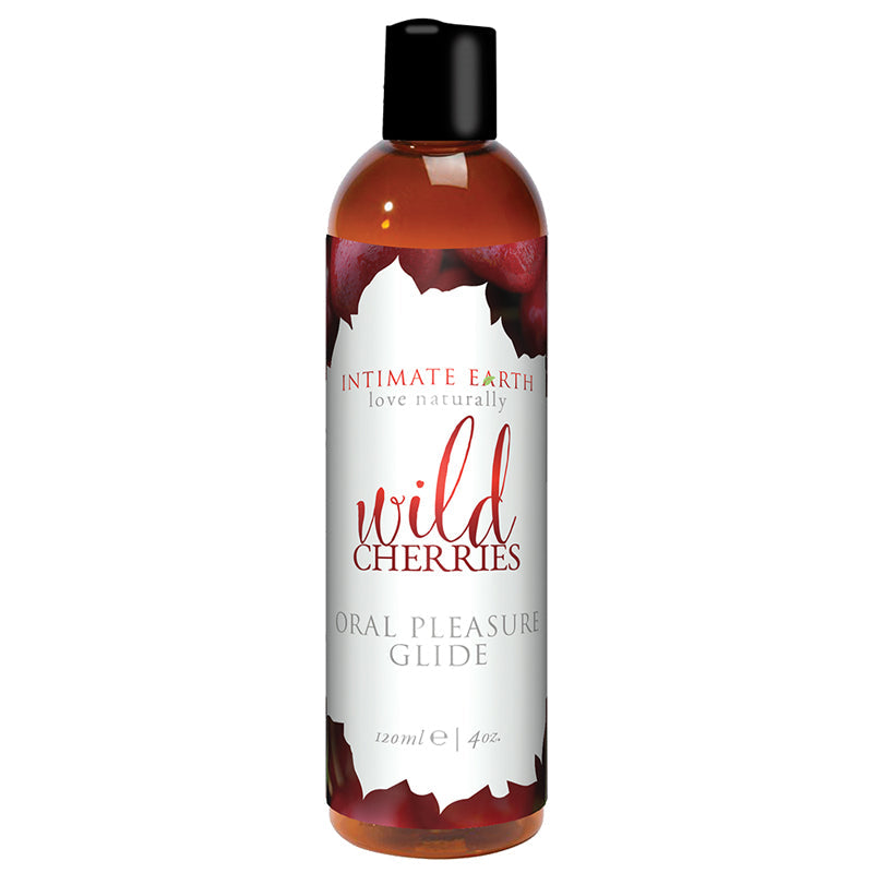Intimate Earth Wild Cherries Flavored Glide 120 ml/4 oz - Fantasies Boutique