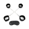 Lux Fetish Deluxe Chain Hog Tie with 4-Piece Cuff Set - Fantasies Boutique