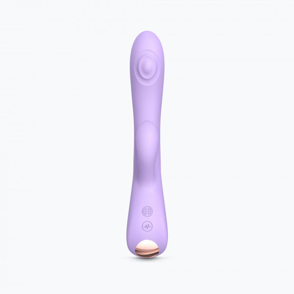 Love to Love Bunny & Clyde Rechargeable Tapping Rabbit Silicone Vibrator Viva Mauve - Fantasies Boutique