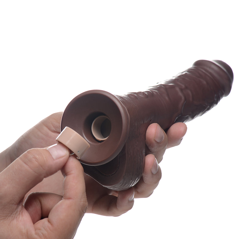 Loadz 8.5 in. Squirting Dildo Dark