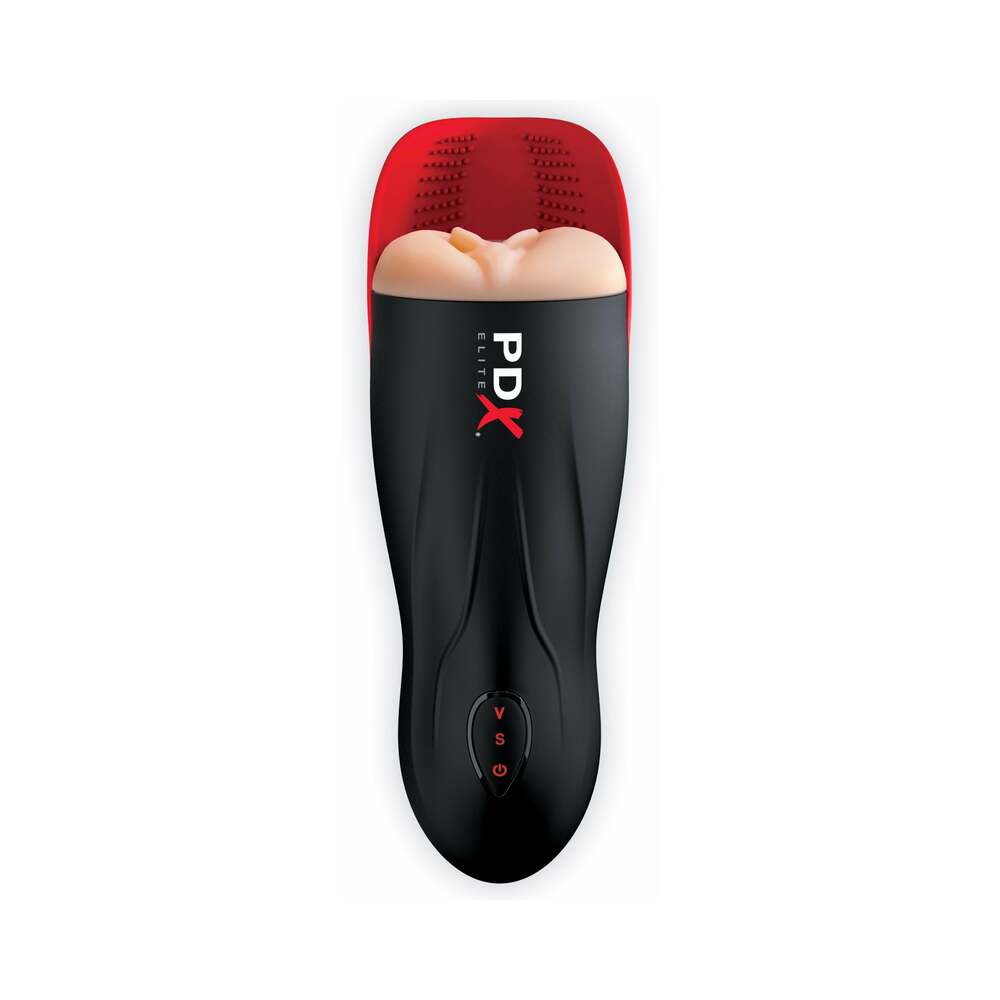 PDX Elite Fuck-O-Matic Rechargeable Vibrating Suction Stroker With Ball Cradle - Fantasies Boutique