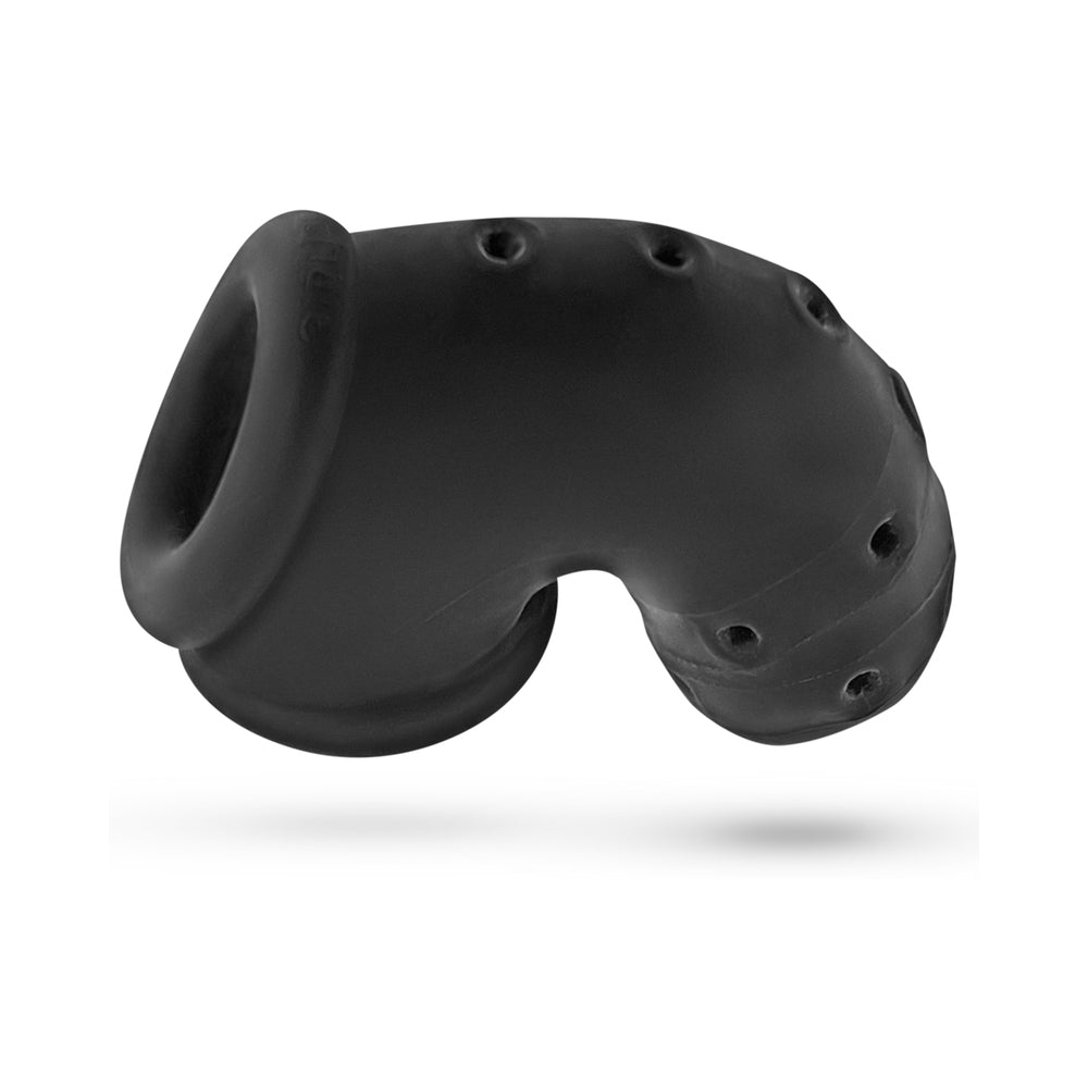 OxBalls Airlock Air-Lite Vented Chastity Black Ice - Fantasies Boutique