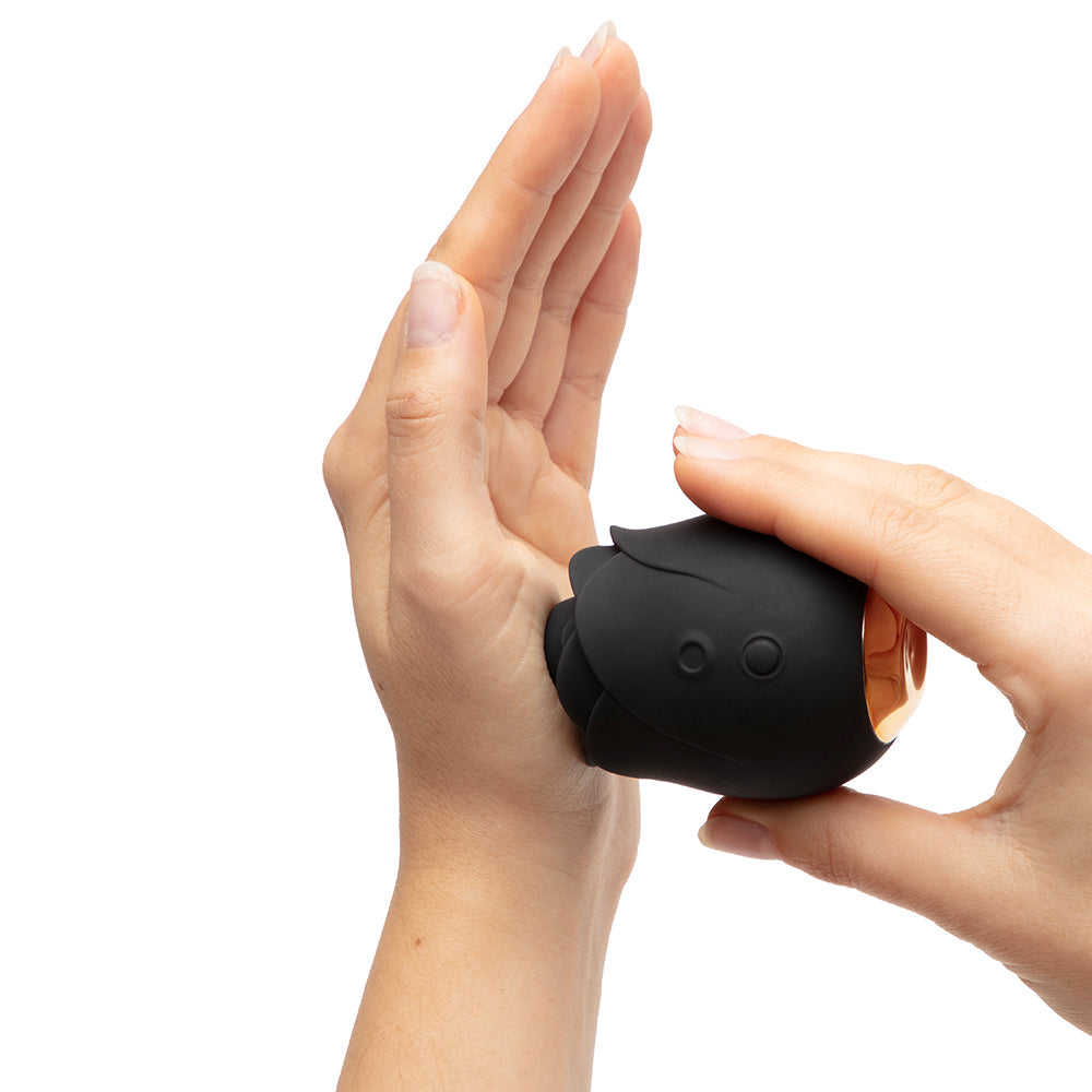 Fifty Shades of Grey Hearts and Flowers Suction Rose Black - Fantasies Boutique