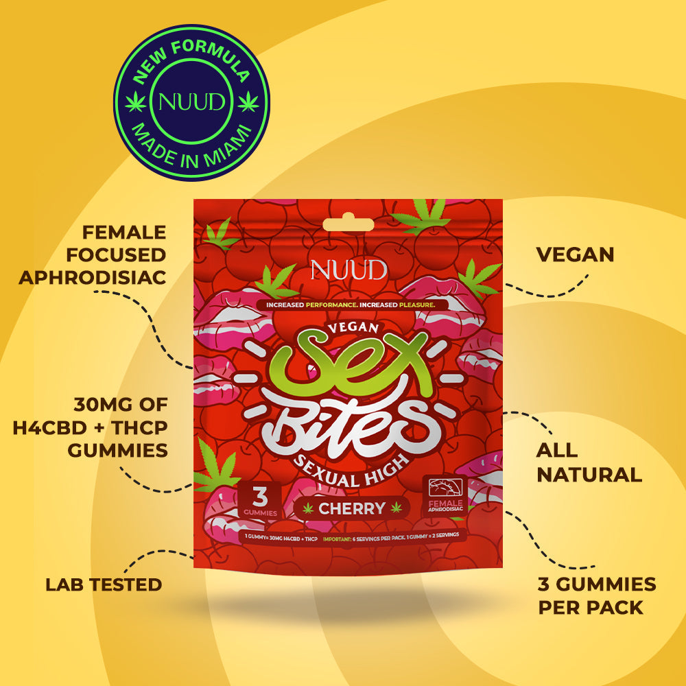 NUUD Sex Bites Female Aphrodisiac Gummies Cherry - Fantasies Boutique