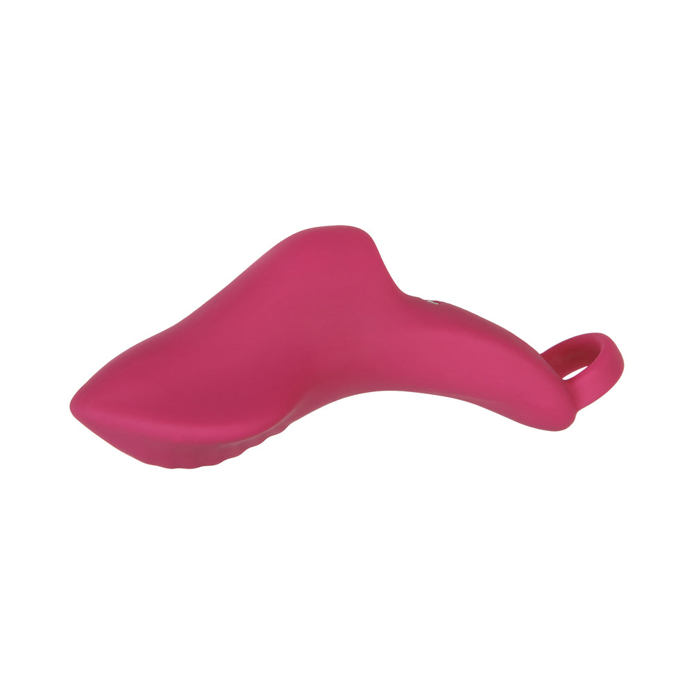 Evolved Frisky Finger Rechargeable Silicone Finger Vibrator Burgundy - Fantasies Boutique
