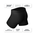 Shinesty The 009 Black Tuxedo Ball Hammock Pouch Underwear with Fly XL