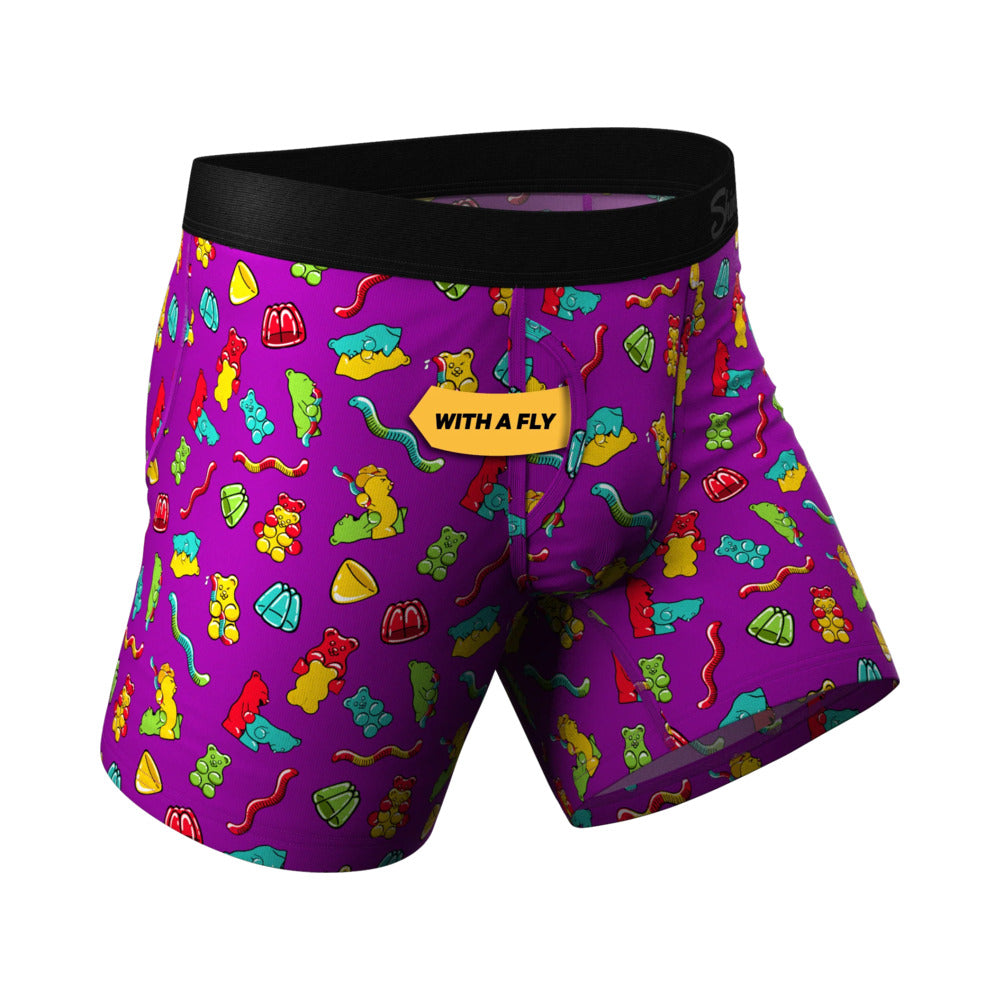 Shinesty The Naughty Bears Gummy Bear Ball Hammock Pouch Underwear with Fly XL